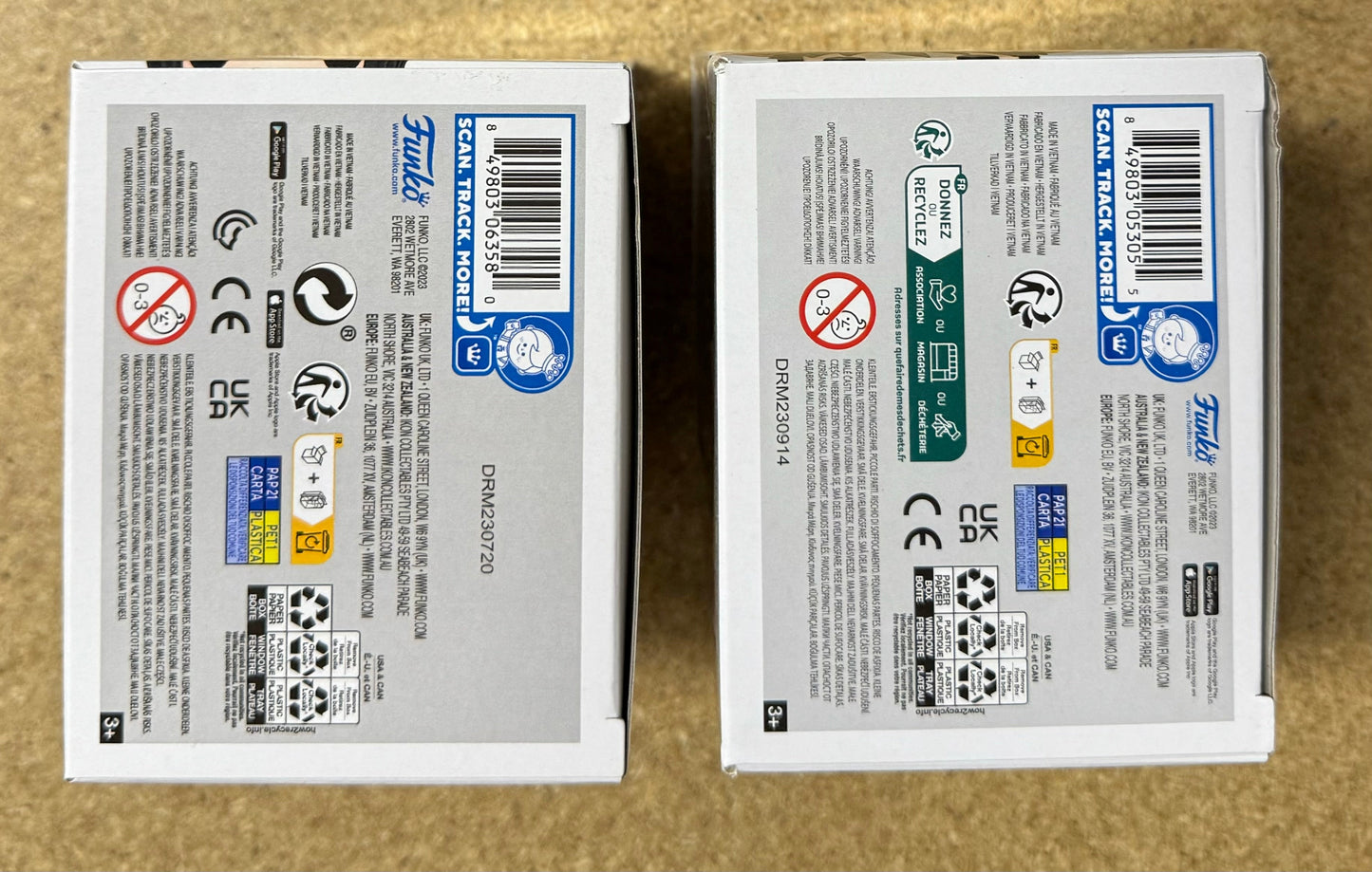 Funko Pop! Brothers Monkey D. Luffy & Portgas D Ace #98 #100 One Piece Set Of 2