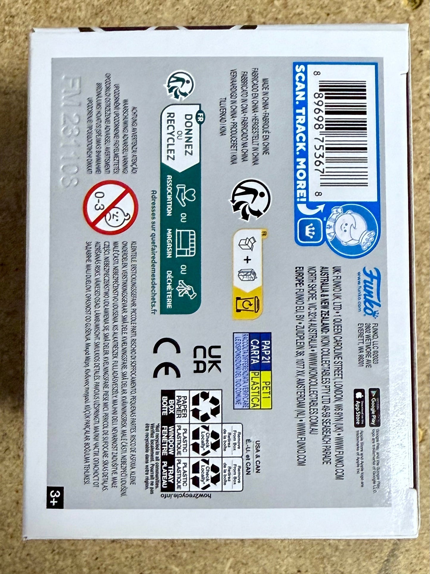 George “Uncle Jam” Clinton Signed Funko Pop! Rocks #358 2023 With JSA COA