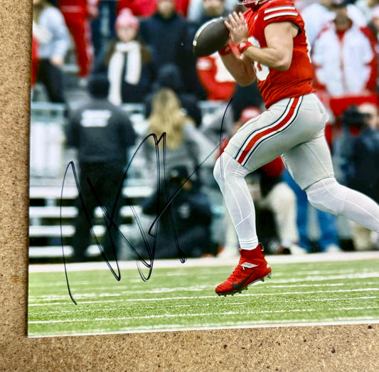 Will Howard National Champ 2025 QB Signed Ohio State 8X10 Photo With JSA COA