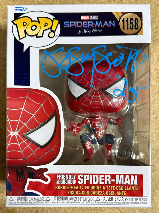 Josey Scott Of Saliva “Hero” Signed Spider-Man Funko Pop #1158 With JSA COA