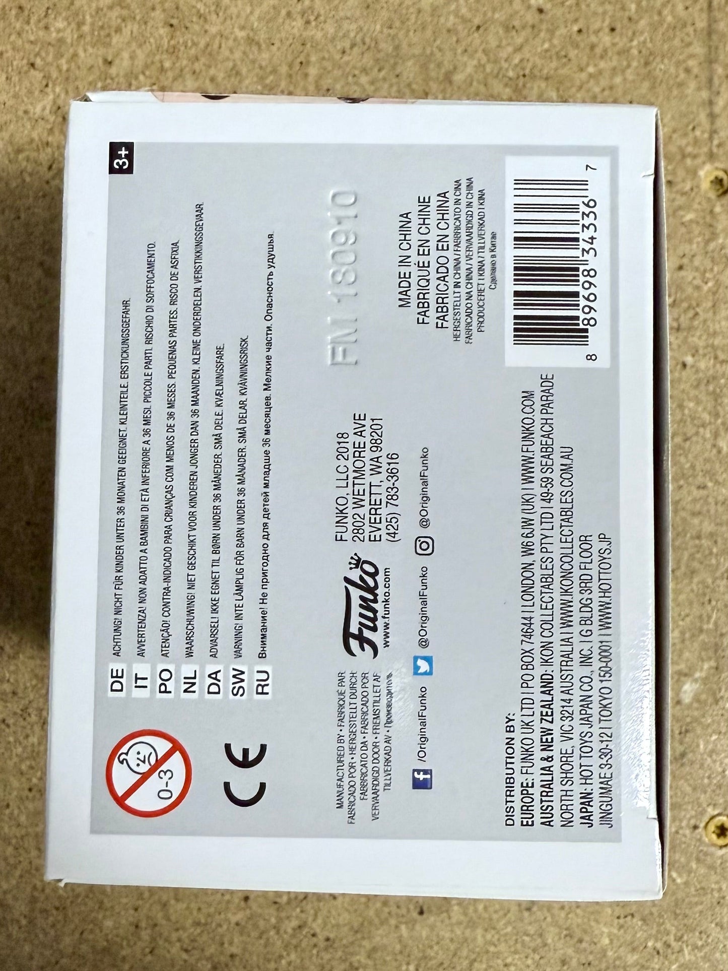 Zach Parise Signed NHL Minnesota Wild Vaulted Funko Pop! #41 With JSA COA 2018