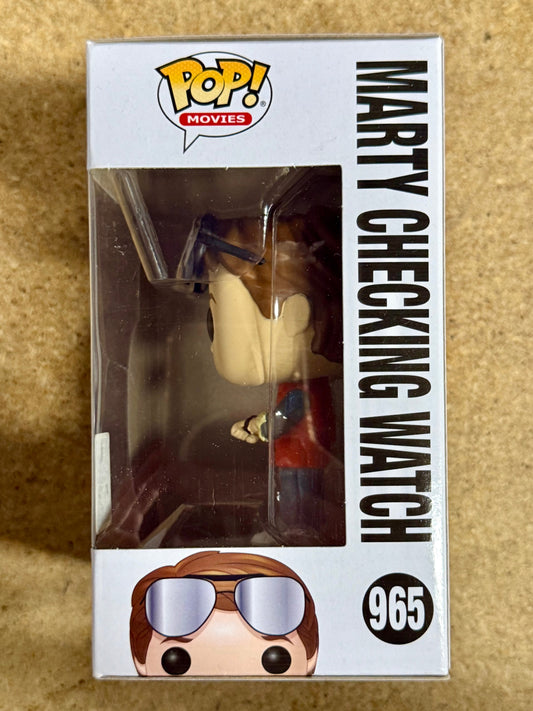 Funko Pop! Movies Marty McFly Checking Watch #965 Back to The Future SDCC 2020 Summer Con Exclusive