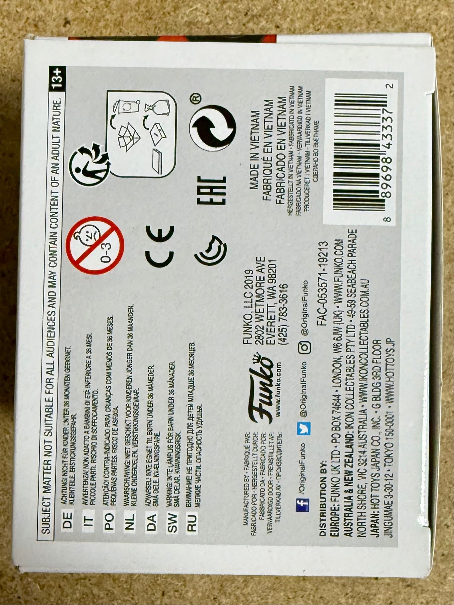 TJ Miller Signed Thanksgiving Deadpool “Weasel” Funko Pop! #534 With JSA COA