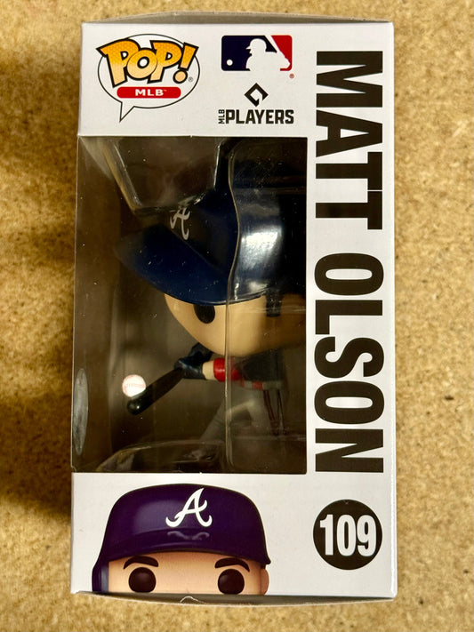 Funko Pop! MLB Matt Olson #109 Atlanta Braves Baseball 2024 First Baseman