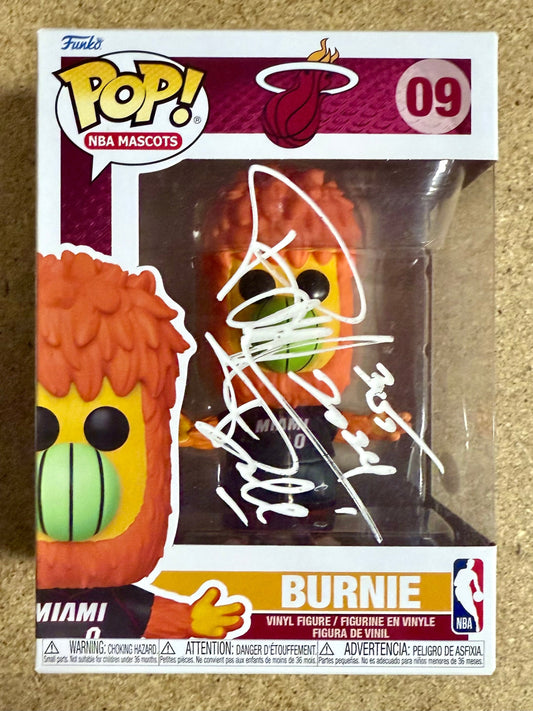 Pitbull “Mr. 305 aka Mr. Worldwide” Signed Miami Heat Burnie Funko Pop! #09 With JSA COA