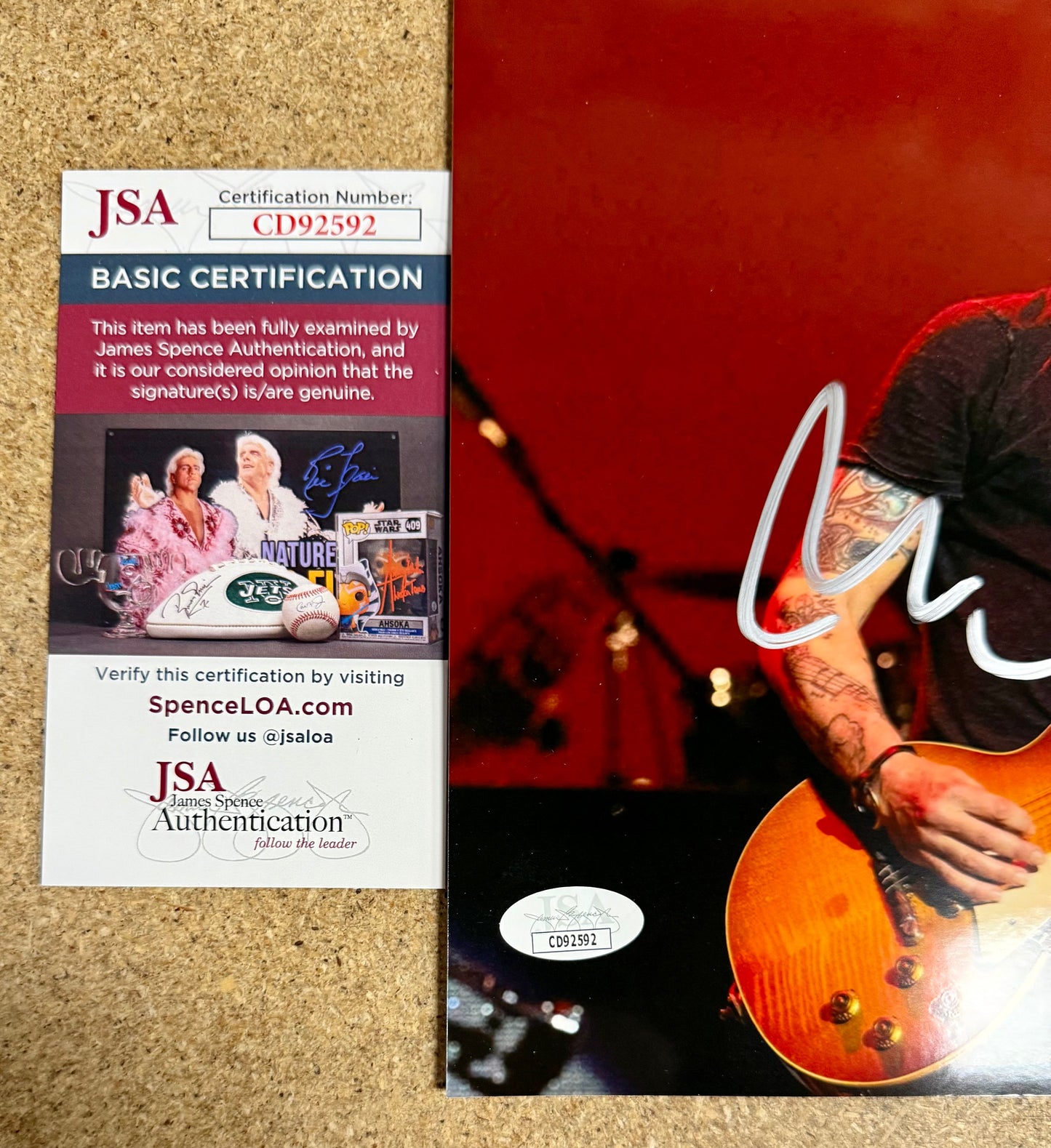 Mike McCready Signed Autographed Pearl Jam Lead Guitarist Photo With JSA COA