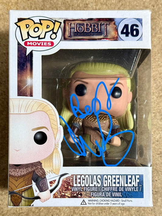 Orlando Bloom Signed Legolas Greenleaf Hobbit Vaulted Funko Pop! #46 With JSA COA