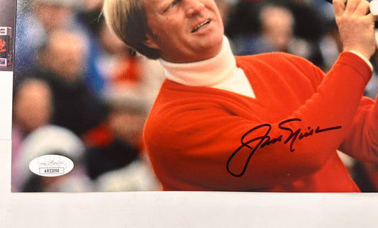 Jack Nicklaus The Golden Bear Signed PGA Golf Legend 8x10 Photo With JSA COA
