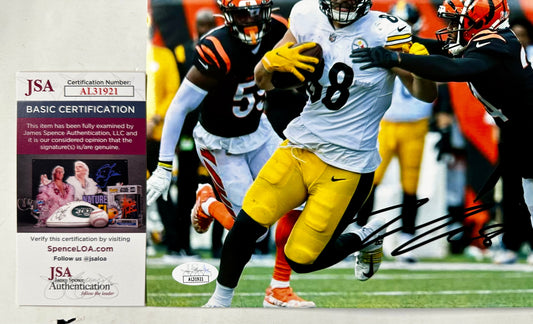 Pat Freiermuth Signed Autographed NFL Pittsburgh Steelers TE 8x10 Photo With JSA COA