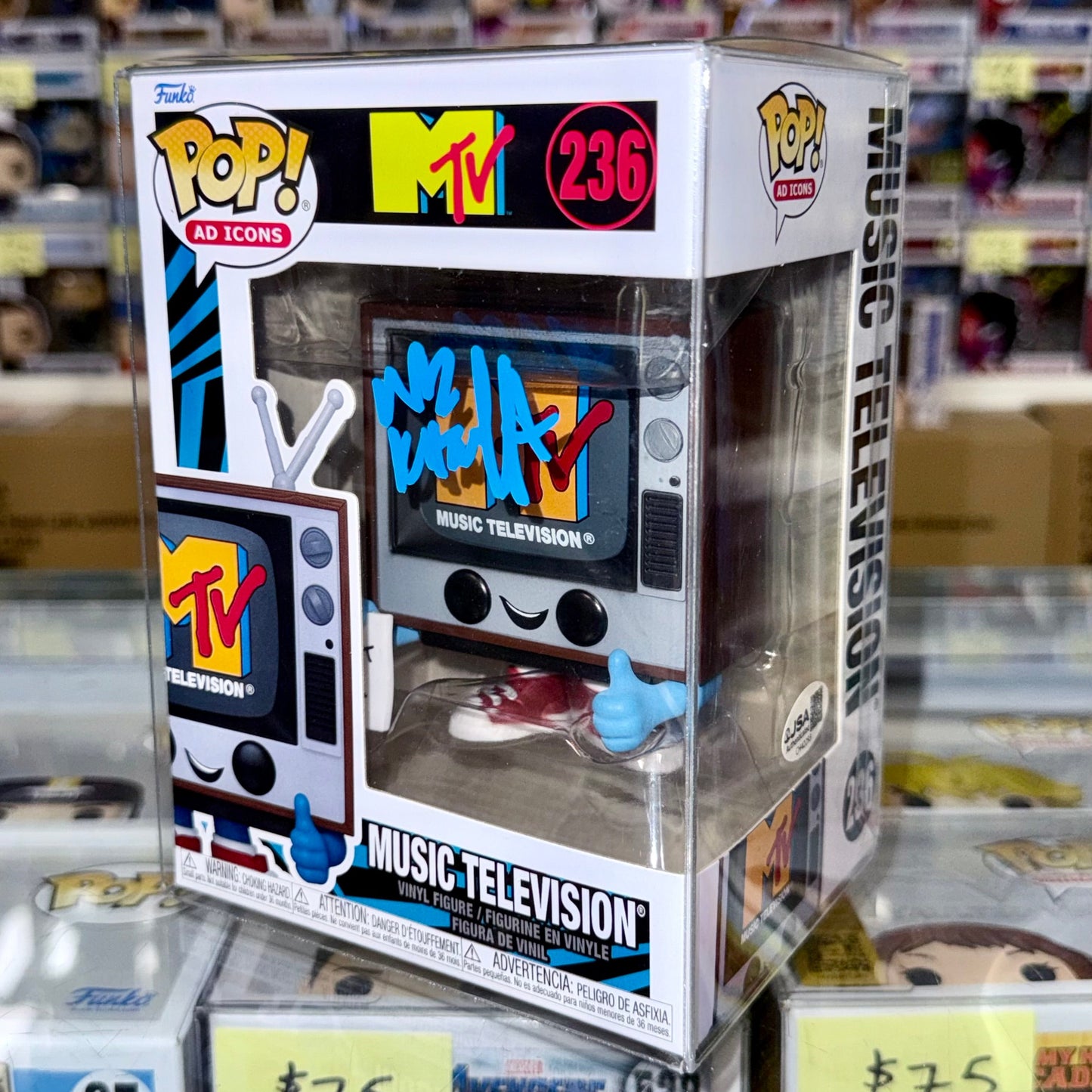 Taylor Gang Wiz Khalifa Signed 2024 MTV Funko Pop #236 With JSA COA