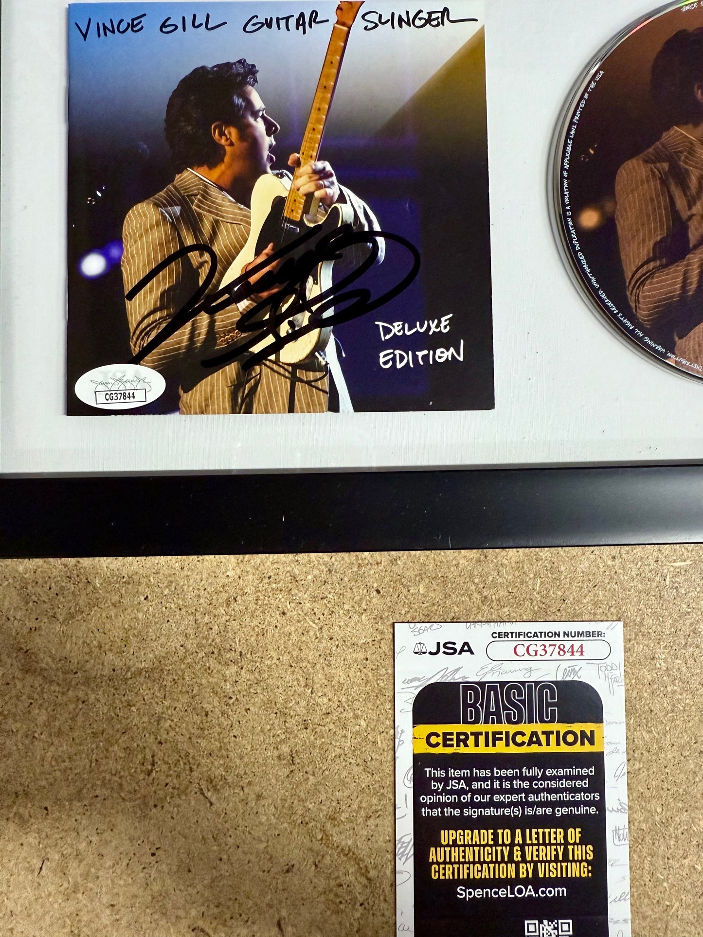 Musician Vince Gill Signed “Guitar Slinger” (2011) CD Booklet JSA COA