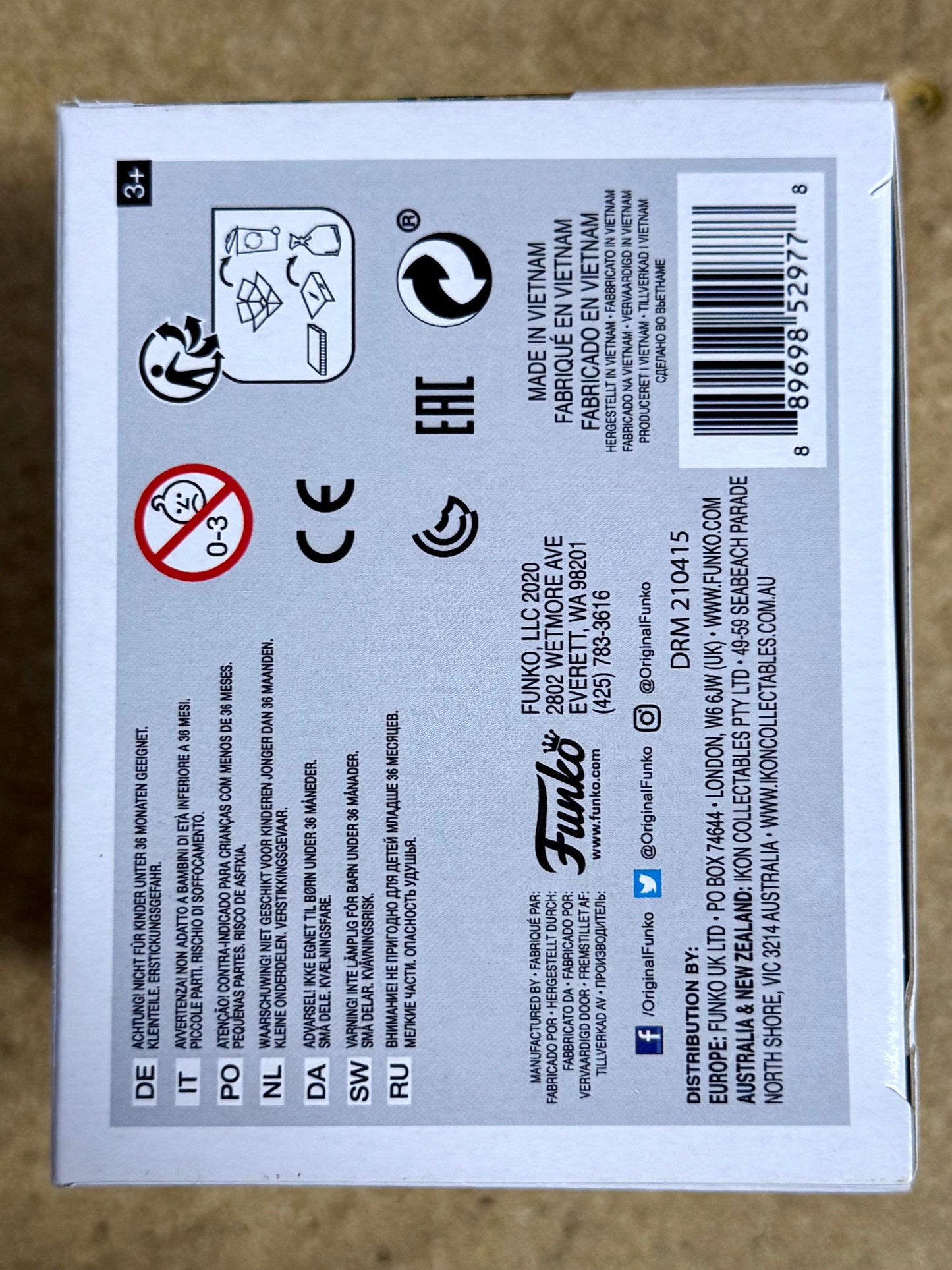 Ryan Leaf Signed NCAA Butch Cougar #19 WSU Washington State Funko Pop W/ JSA COA