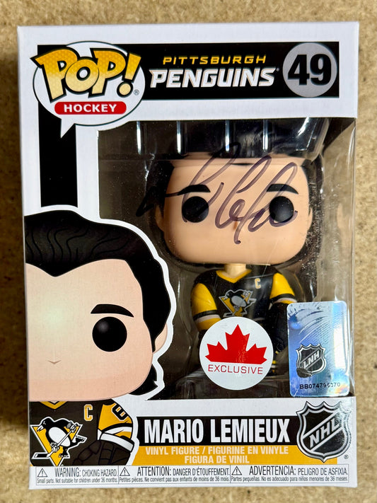 Mario Lemieux Signed NHL Pittsburgh Penguins Funko Pop! Exclusive With JSA COA