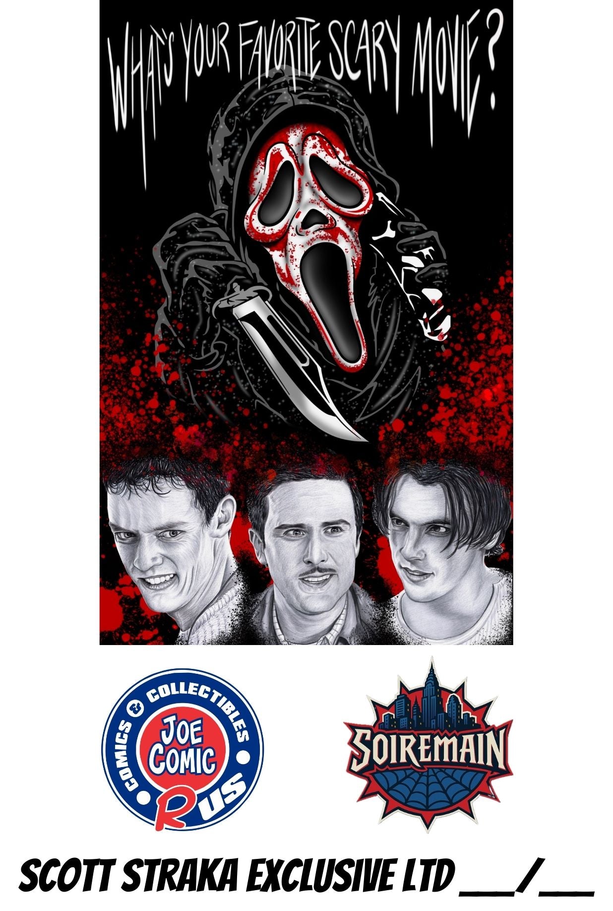 SCREAM BLACK VARIANT EXCLUSIVE FULL FOIL SCOTT STRAKA (LTD 30)