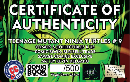 Teenage Mutant Ninja Turtles 9 Virgin variant ltd 500