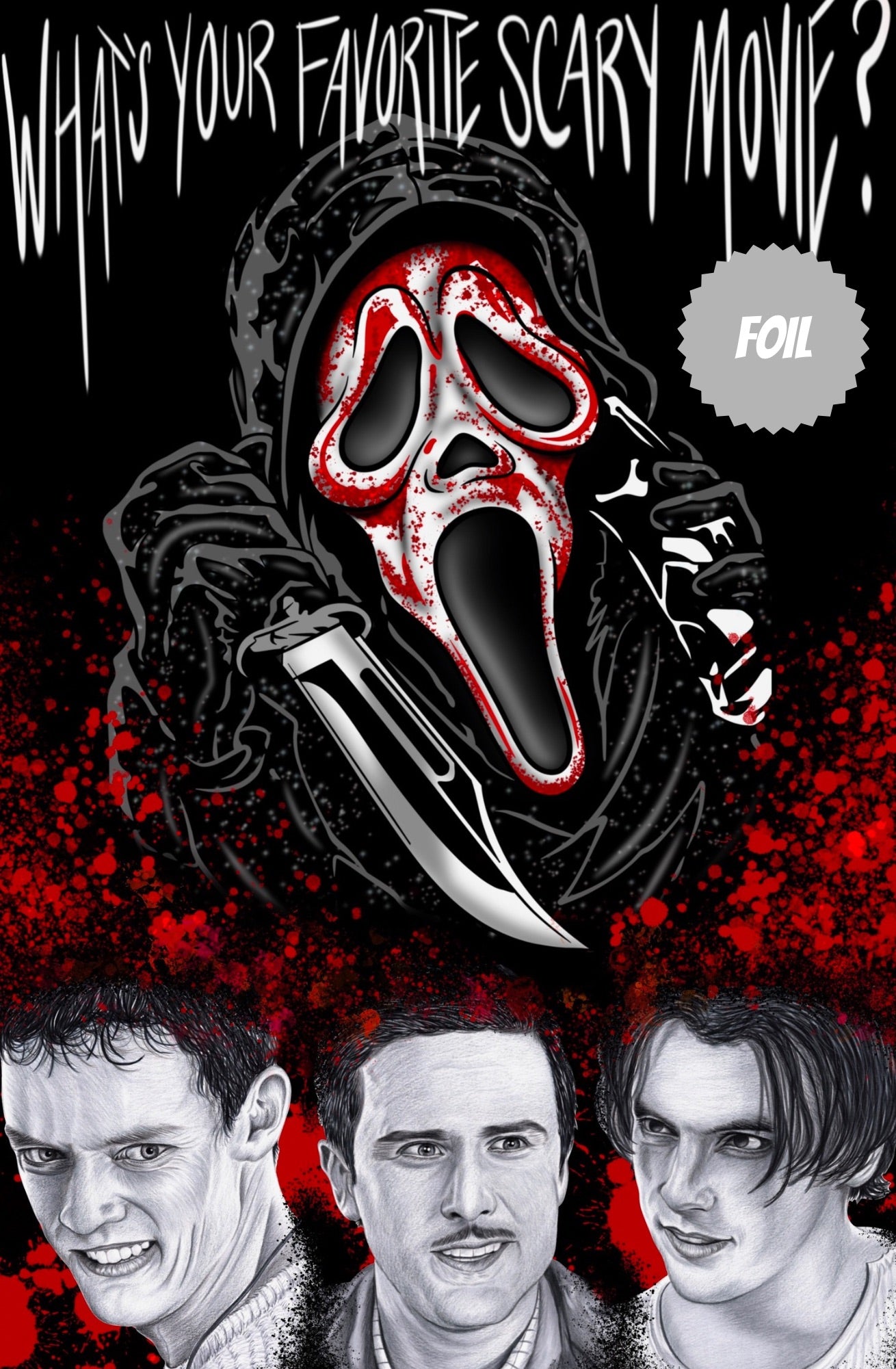 SCREAM BLACK VARIANT EXCLUSIVE EMBOSSED SPOT FOIL SCOTT STRAKA (LTD 62)