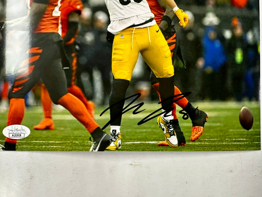 Pat Freiermuth Signed Autographed NFL Pittsburgh Steelers TE 8x10 Photo With JSA COA