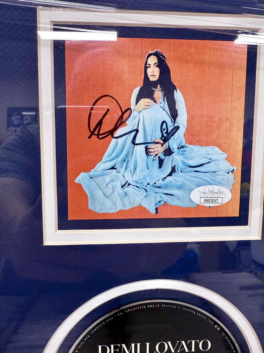 Demi Lovato Signed Album “Dancing With The Devil” Custom Framed Insert & CD With JSA COA