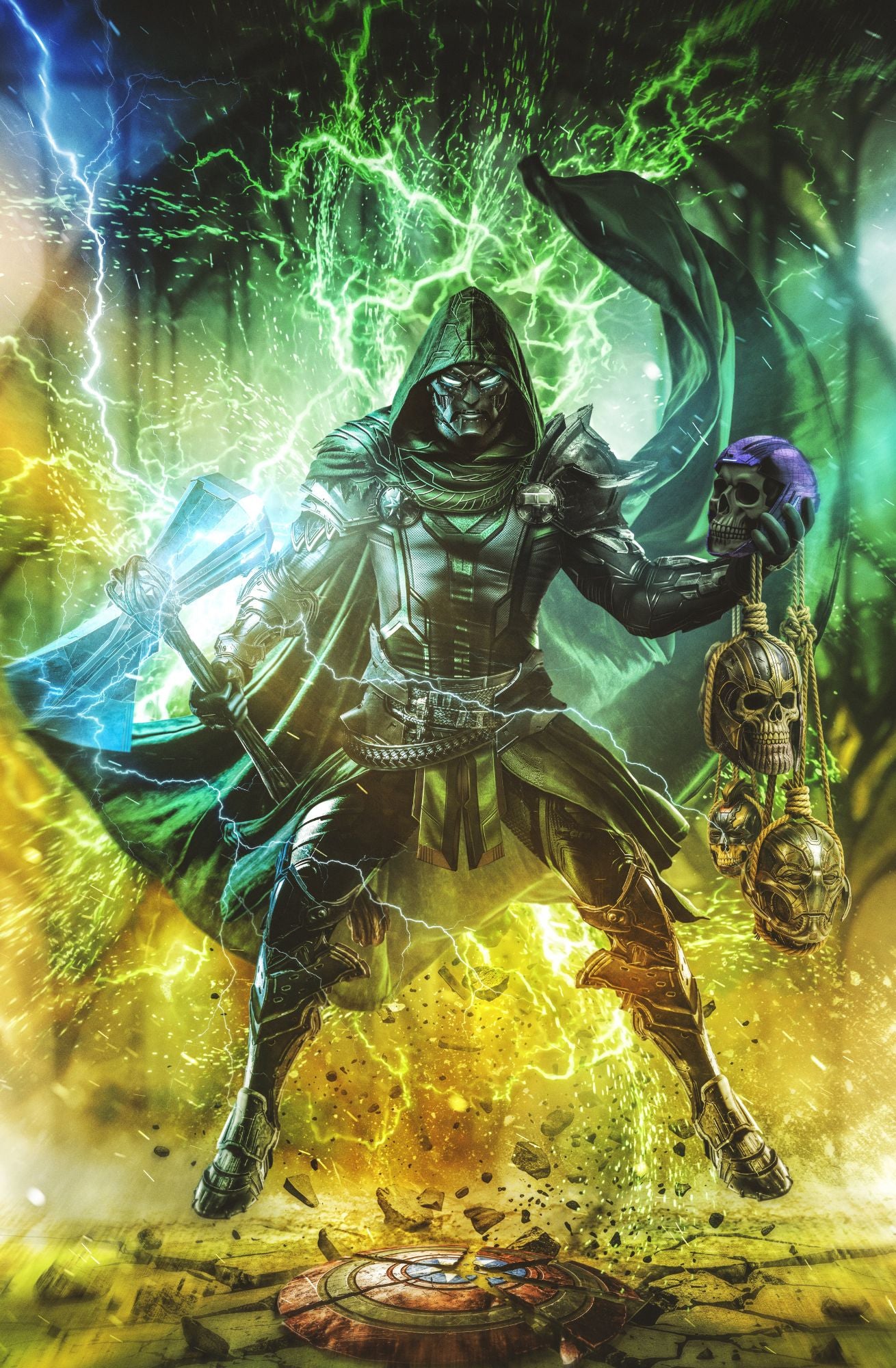 DOOM TRIBUTE FOIL BY ULTRARAW26 LTD 40 W/COA