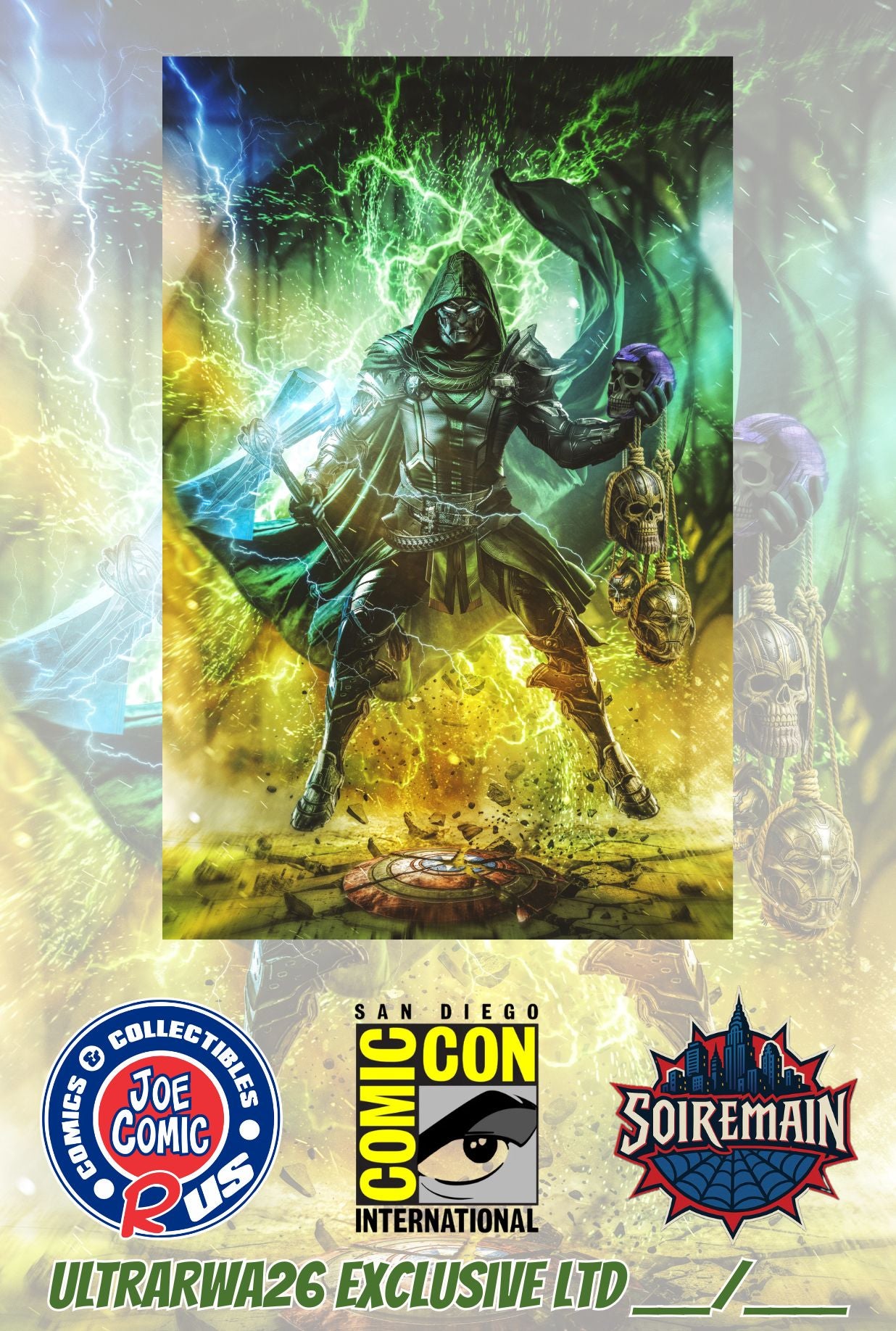 DOOM TRIBUTE FOIL BY ULTRARAW26 LTD 40 W/COA