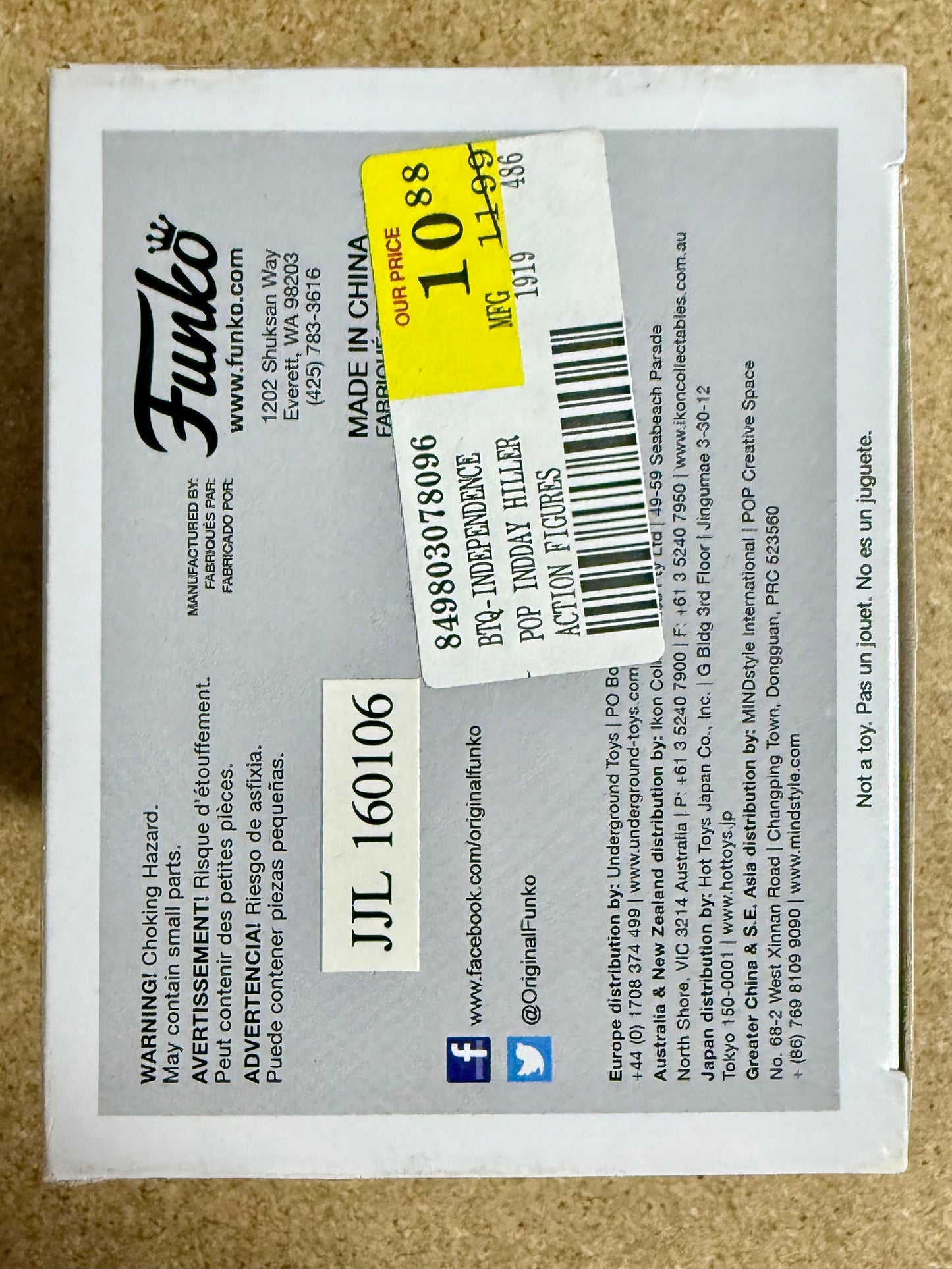 Will Smith Signed Steve Hiller Independence Day Funko Pop! #281 With JSA COA