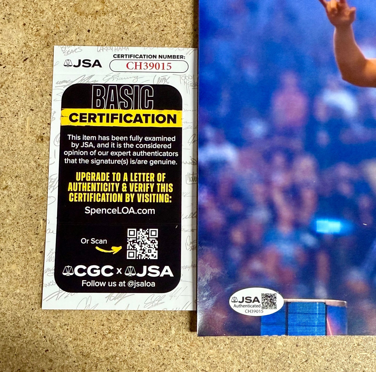 Commentator Pat McAfee Show Signed WWE 8X10 Photo With JSA COA