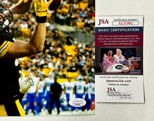 Pat Freiermuth Signed Autographed NFL Pittsburgh Steelers TE 8x10 Photo With JSA COA