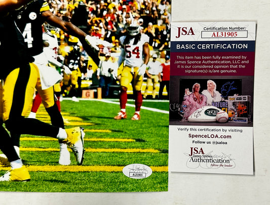 Pat Freiermuth Signed Autographed NFL Pittsburgh Steelers TE 8x10 Photo With JSA COA