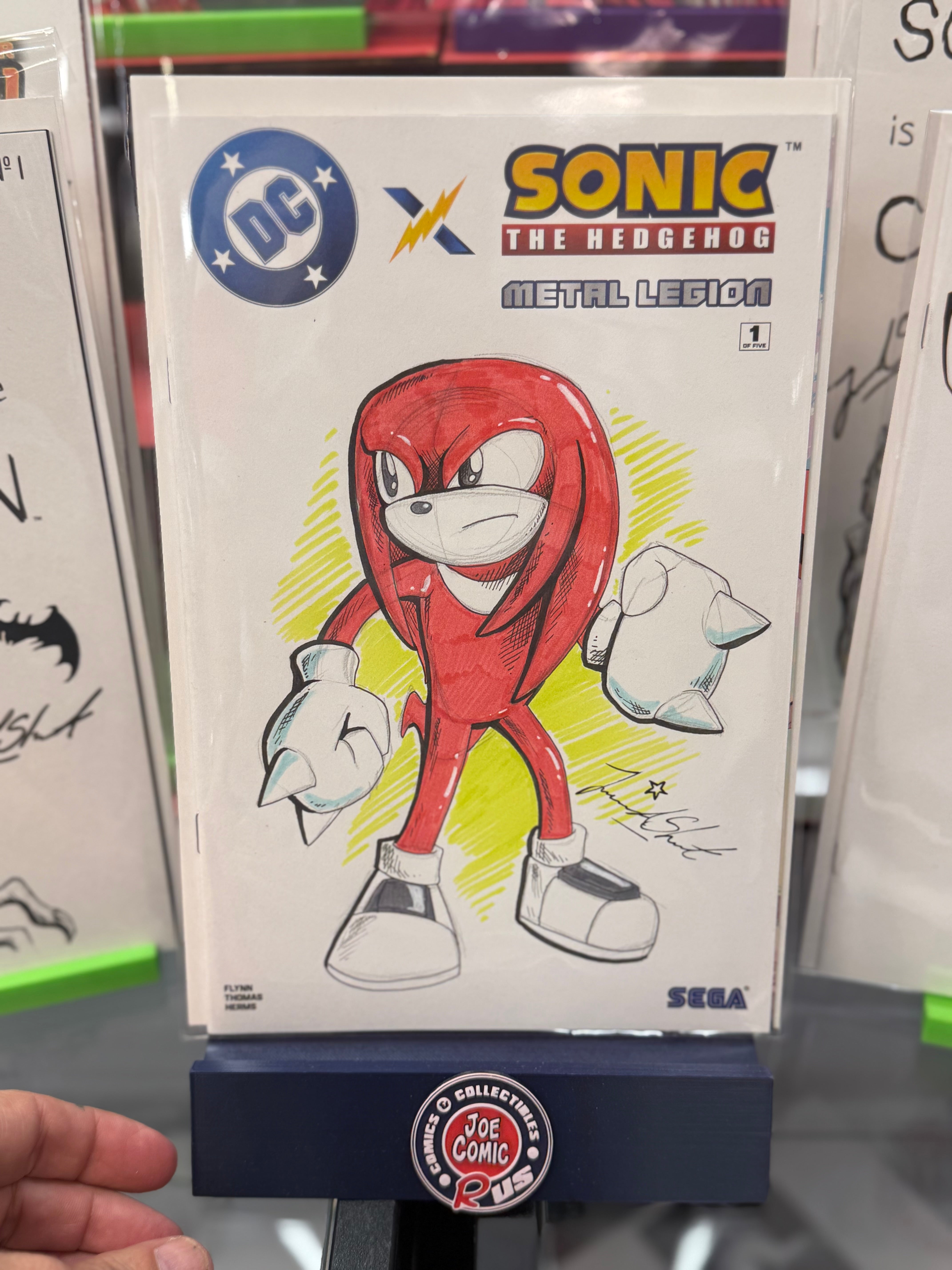 KNUCKLES FULL COLOR SKETCH BY JESSICA SHORT