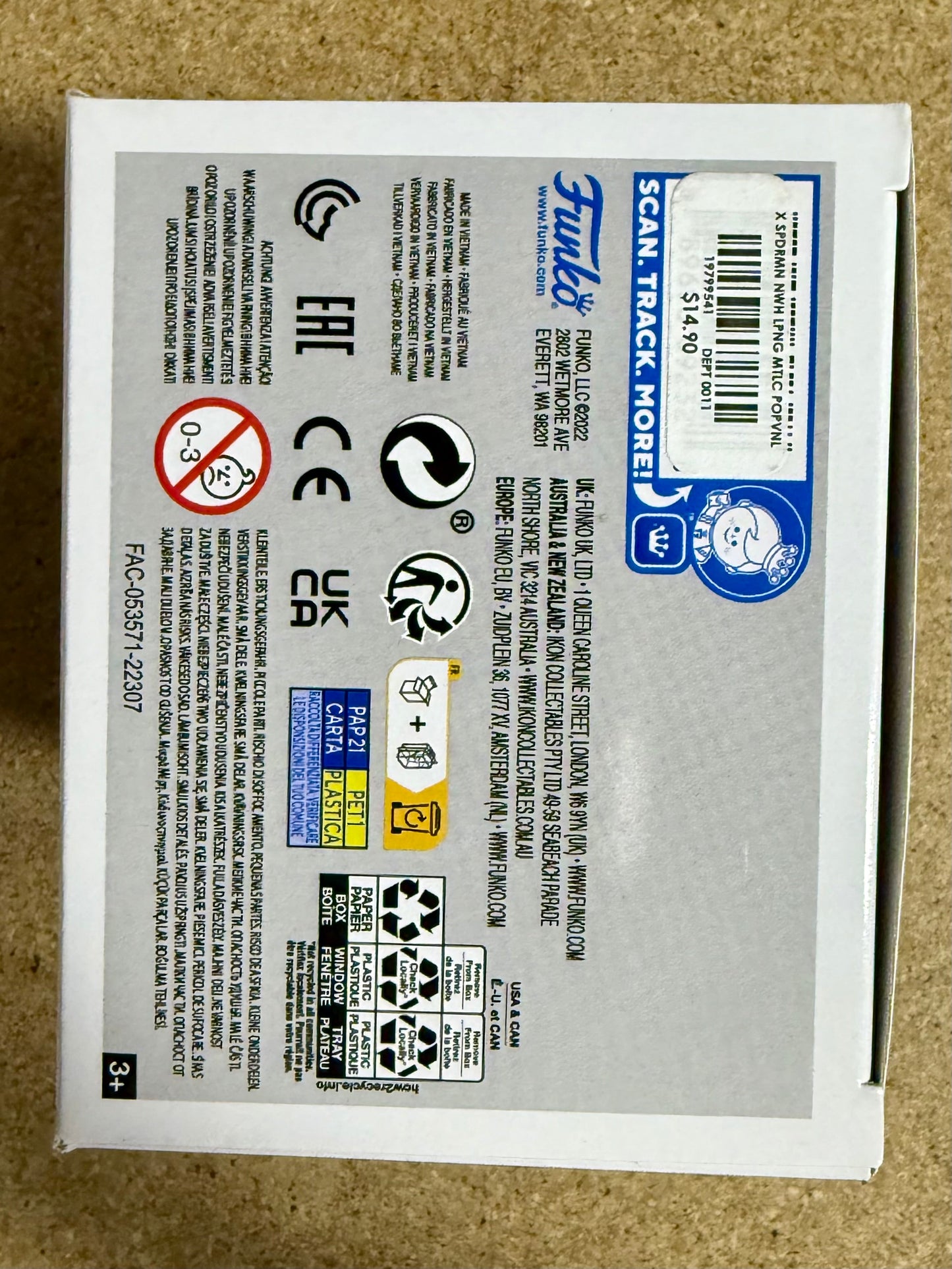 Josey Scott Of Saliva “Hero” Signed Metallic Spider-Man Funko Pop! #1158 Exclusive With JSA COA