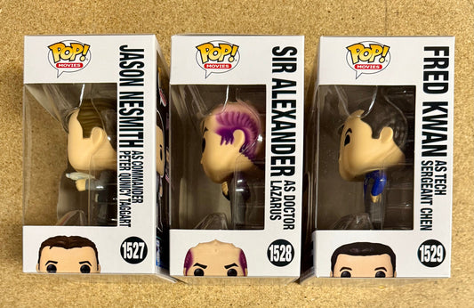 Funko Pop! Movies Jason Nesmith As Commander Peter Quincy Taggart, Sir Alexander As Doctor Lazarus & Fred Kwan as Tech Sergeant Chen Galaxy Quest Set Of 3