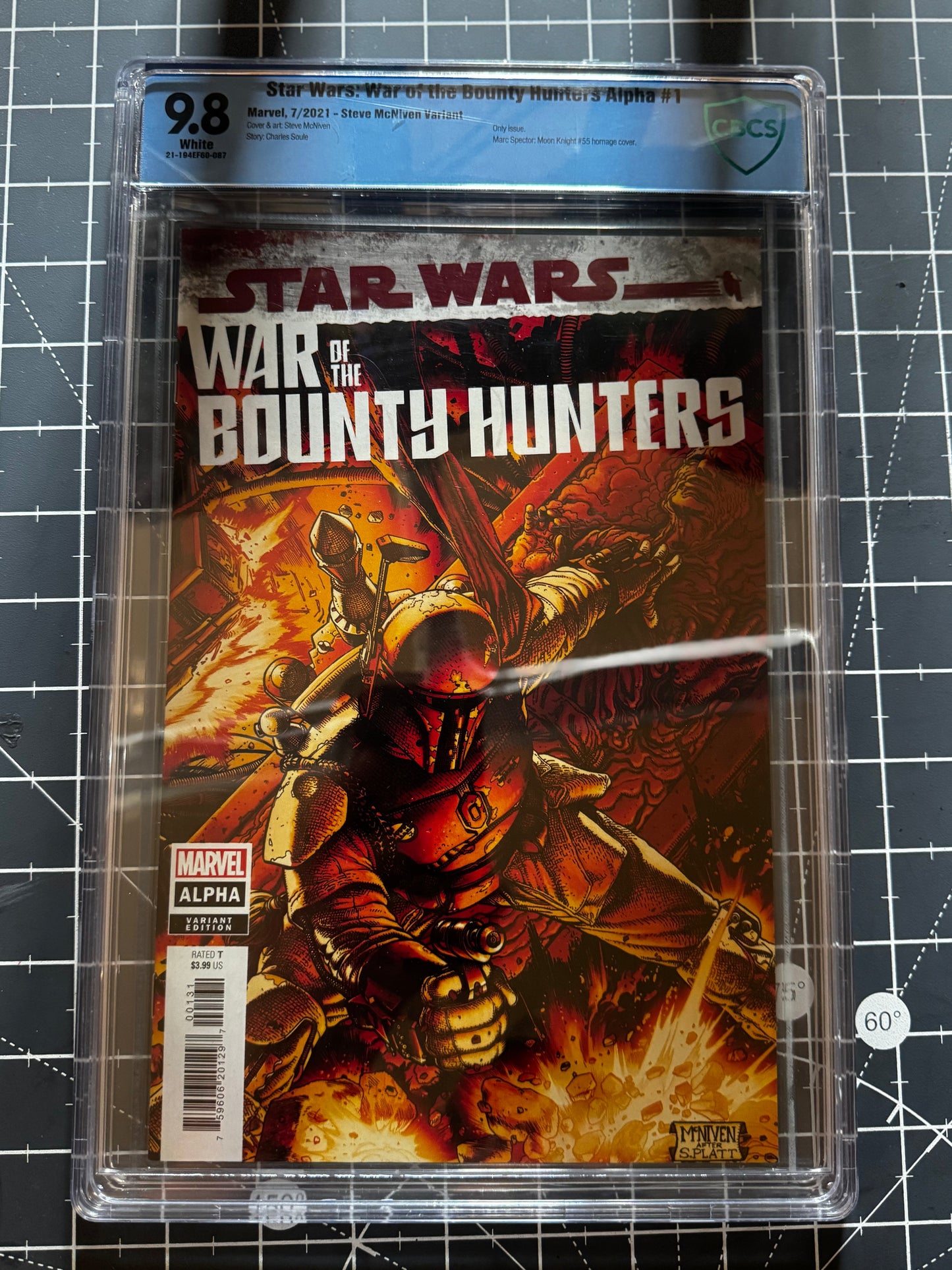 Star Wars War of the Bounty Hunters Alpha #1 CBCS 9.8 Blue Label Steve McNiven
