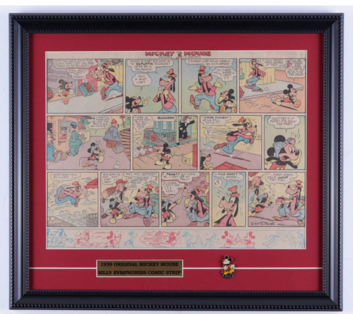 1939 Original Mickey Mouse Silly Symphonies Comic Strip
