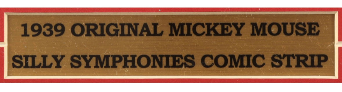1939 Original Mickey Mouse Silly Symphonies Comic Strip