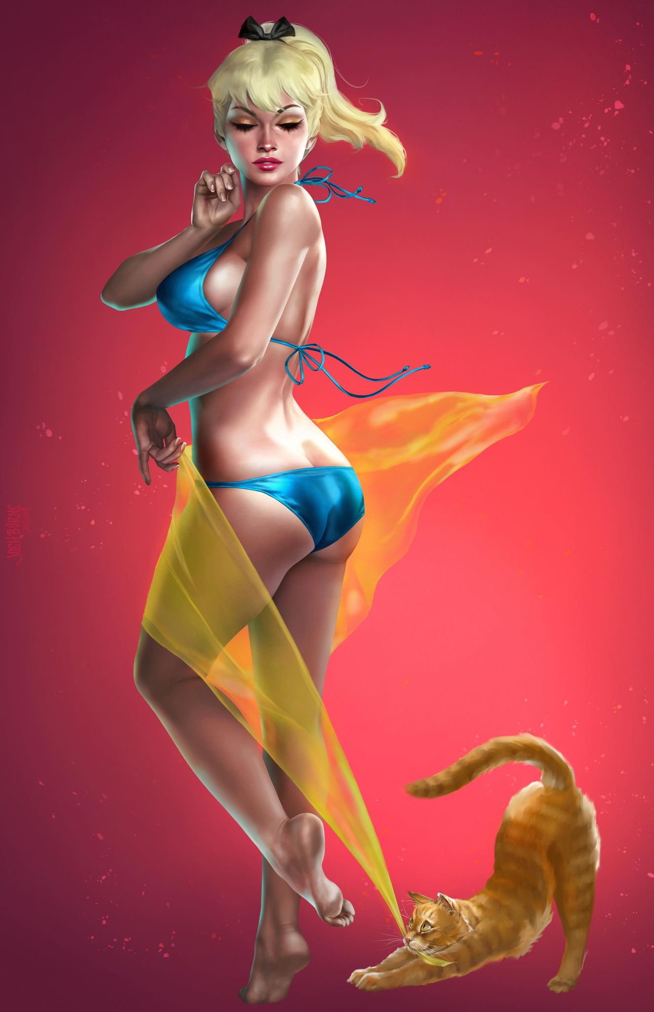 BETTY & VERONICA SUMMER SPECTACULAR #1 (JOSH BURNS EXCLUSIVE BETTY COPPERTONE HOMAGE VIRGIN VARIANT A,B,C SET) ~ ARCHIE