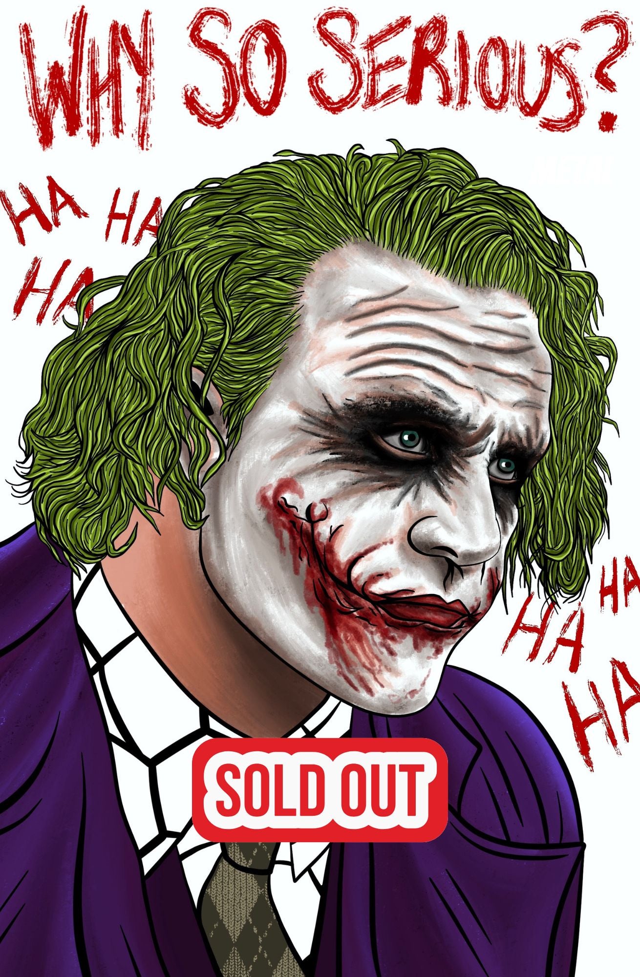 WHITE JOKER MEGACON EXCLUSIVE SCOTT STRAKA EMBOSSED (LTD 90)