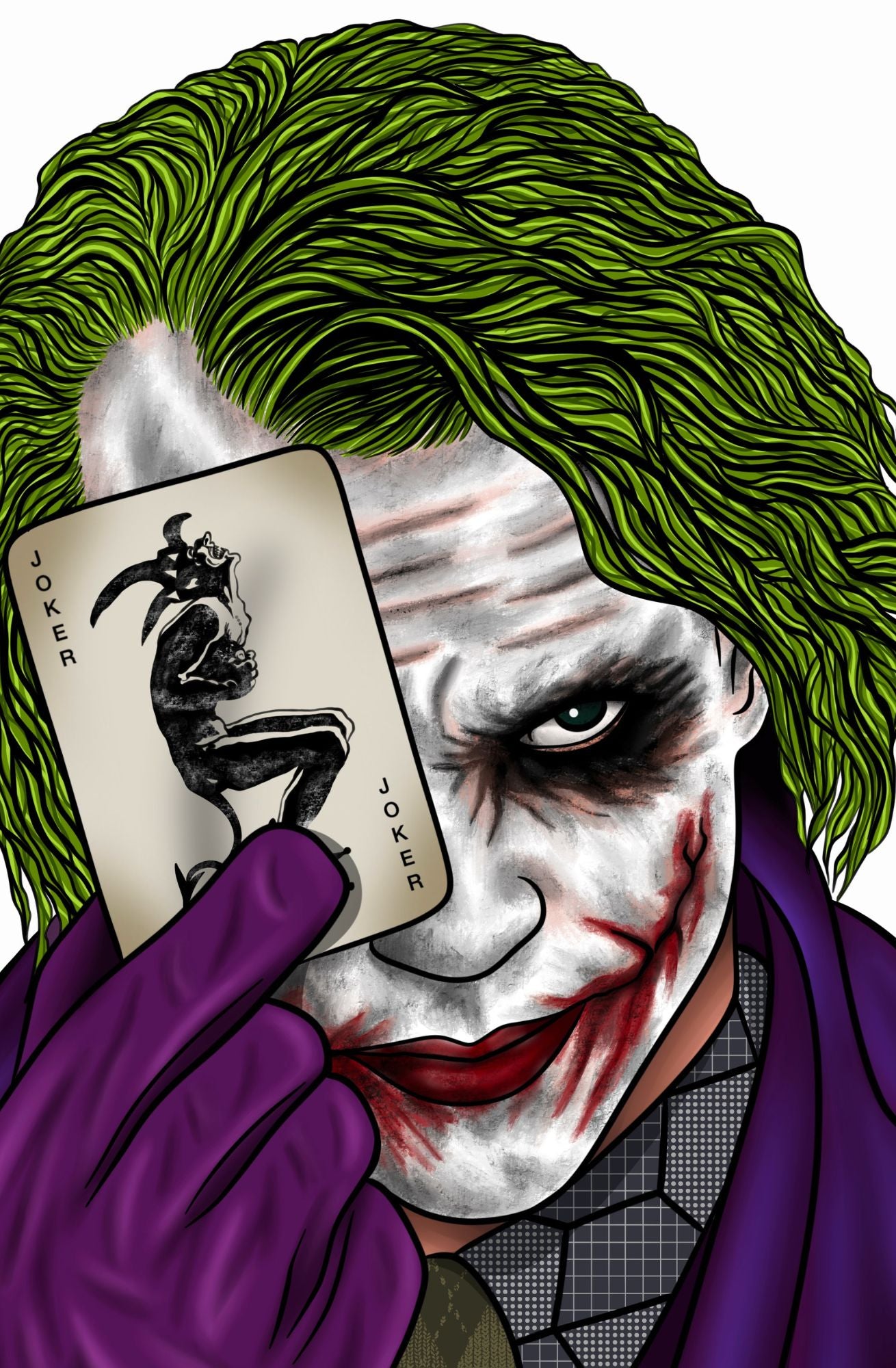 HEATH LEDGER TRIBUTE JOKER SNAKE SKIN BY SCOTT STRAKA LTD 10