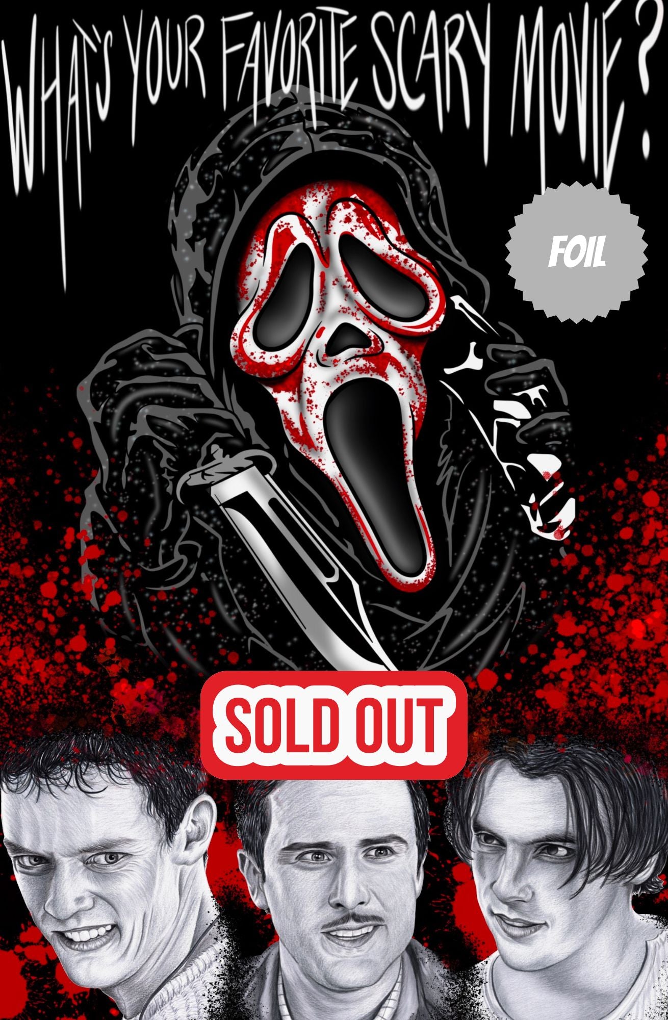 SCREAM BLACK VARIANT EXCLUSIVE FULL FOIL SCOTT STRAKA (LTD 30)