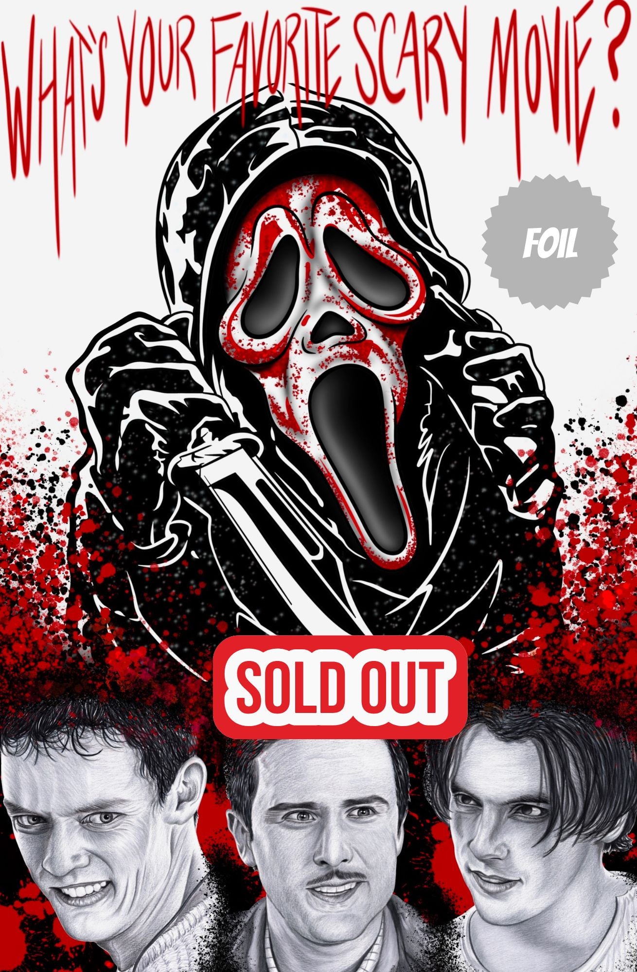 SCREAM WHITE VARIANT EXCLUSIVE FULL FOIL SCOTT STRAKA (LTD 30)