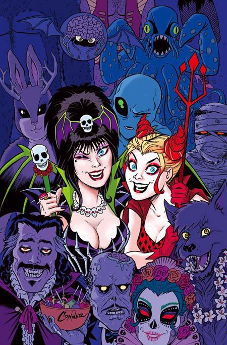 HARLEY QUINN X ELVIRA #6 CVR G AMANDA CONNER PARTY LTD VIRGIN VAR