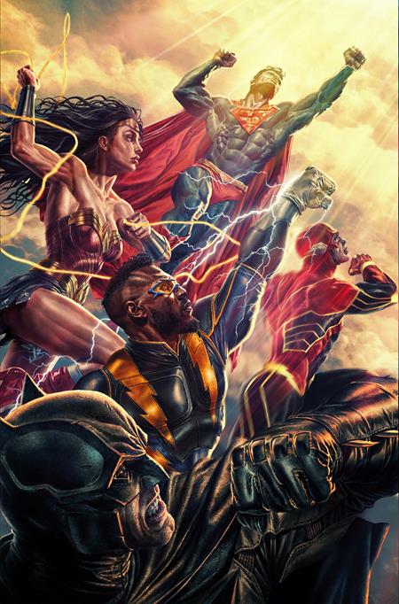 JUSTICE LEAGUE UNLIMITED #6 CVR B LEE BERMEJO CARD STOCK VAR (WE ARE YESTERDAY)