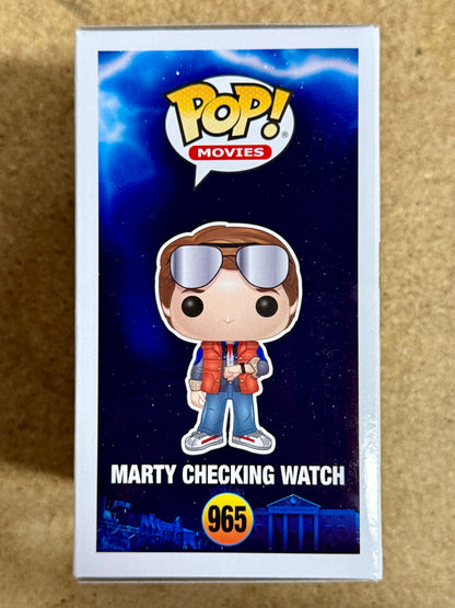 Funko Pop! Movies Marty McFly Checking Watch #965 Back to The Future SDCC 2020 Summer Con Exclusive