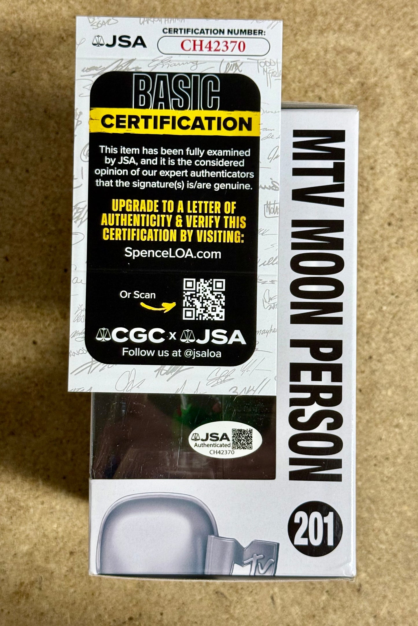 Yung Joc Signed Rapper MTV Moon Man Funko Pop! #201 JSA COA