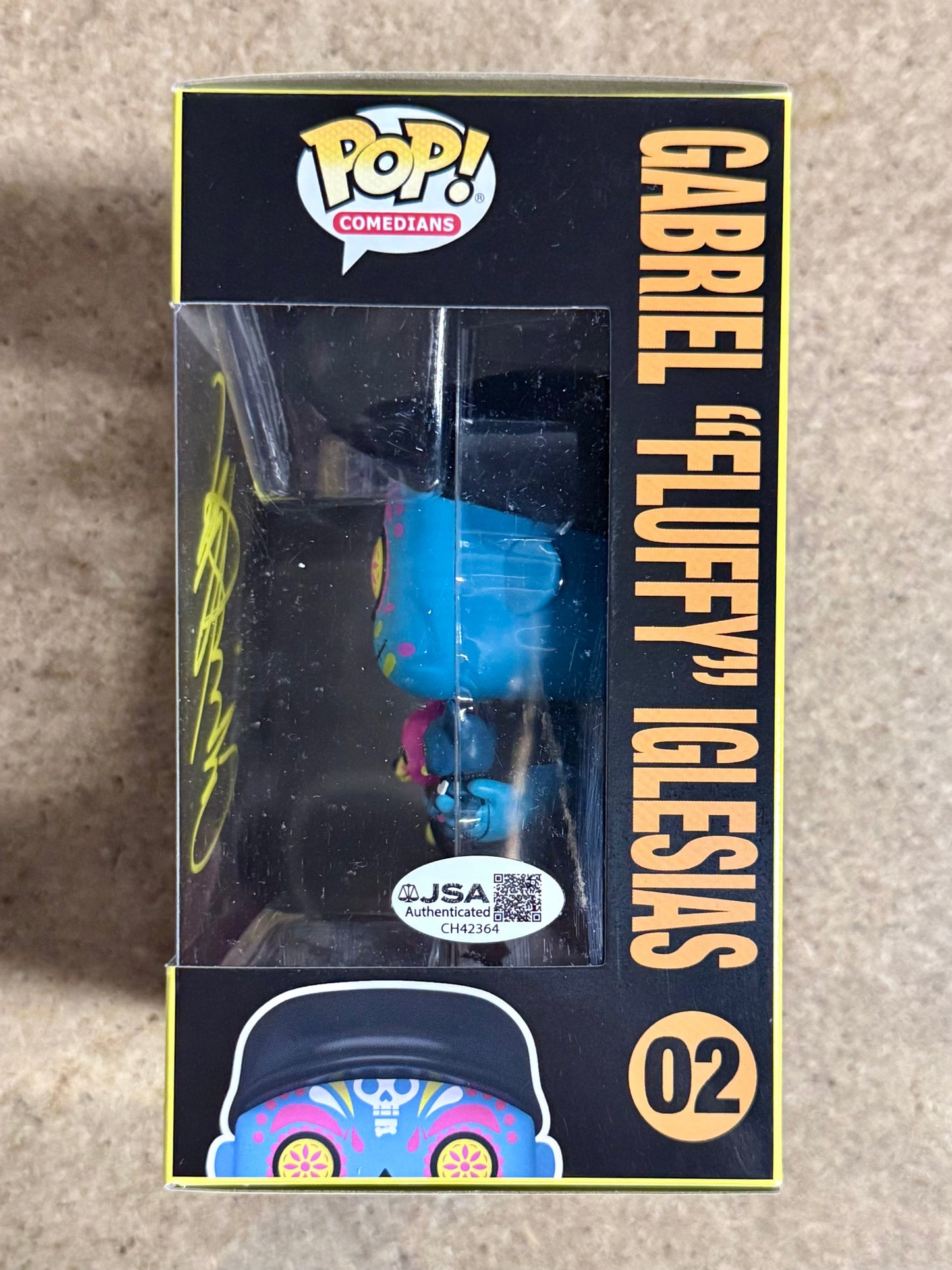 Gabriel “FLUFFY” Iglesias Signed BL Dia De Los Muertos Funko Pop! With JSA COA