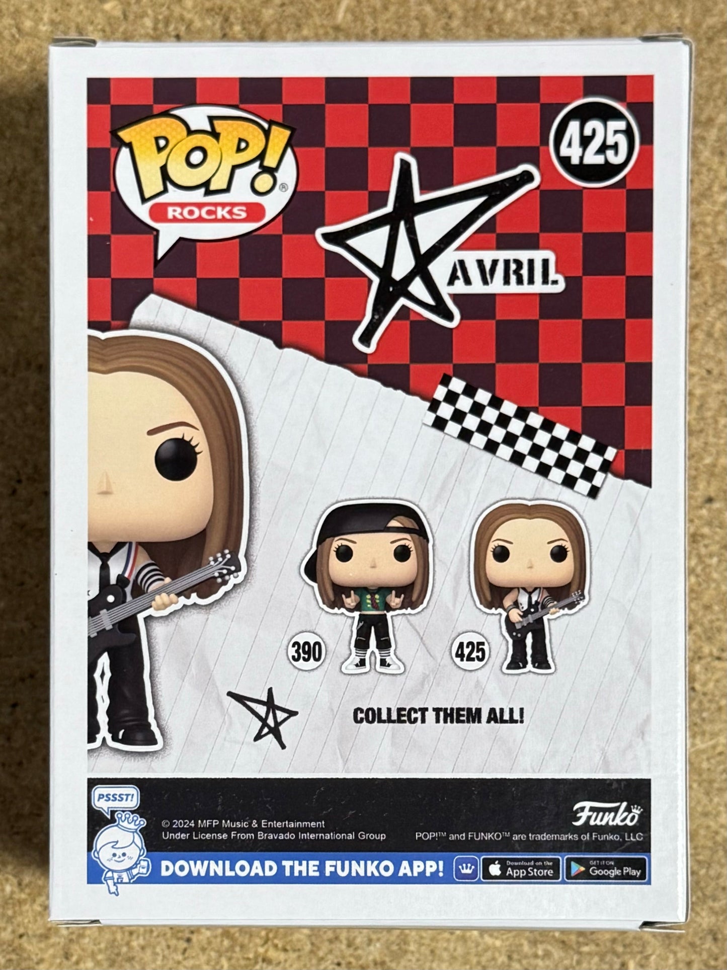 Funko Pop! Rocks Avril Lavigne With Guitar #425 Sk8er Boi Complicated 2024