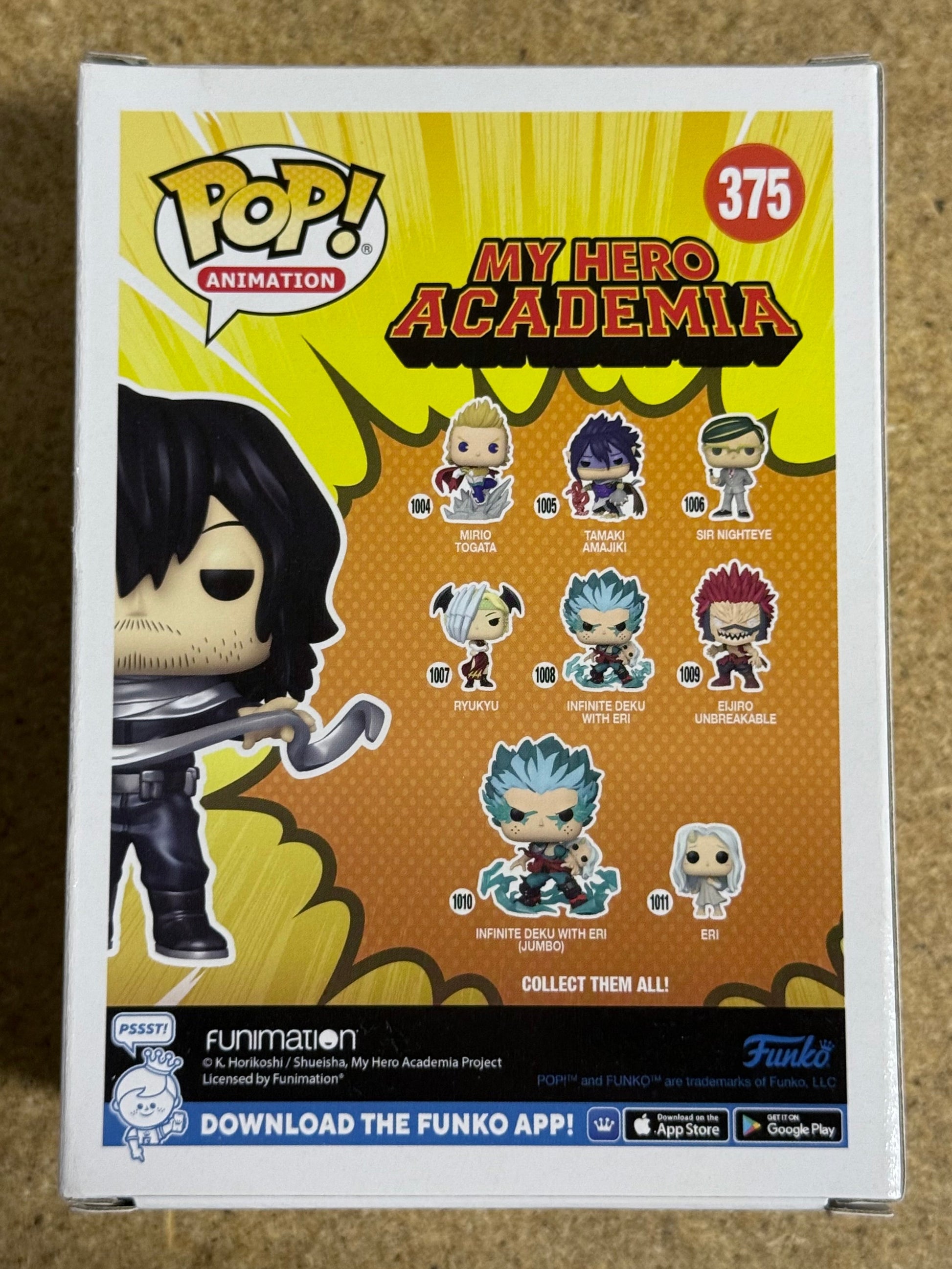 Funko Pop! Animation Metallic Shoto Aizawa #375 My Hero Academia 2022 Vaulted