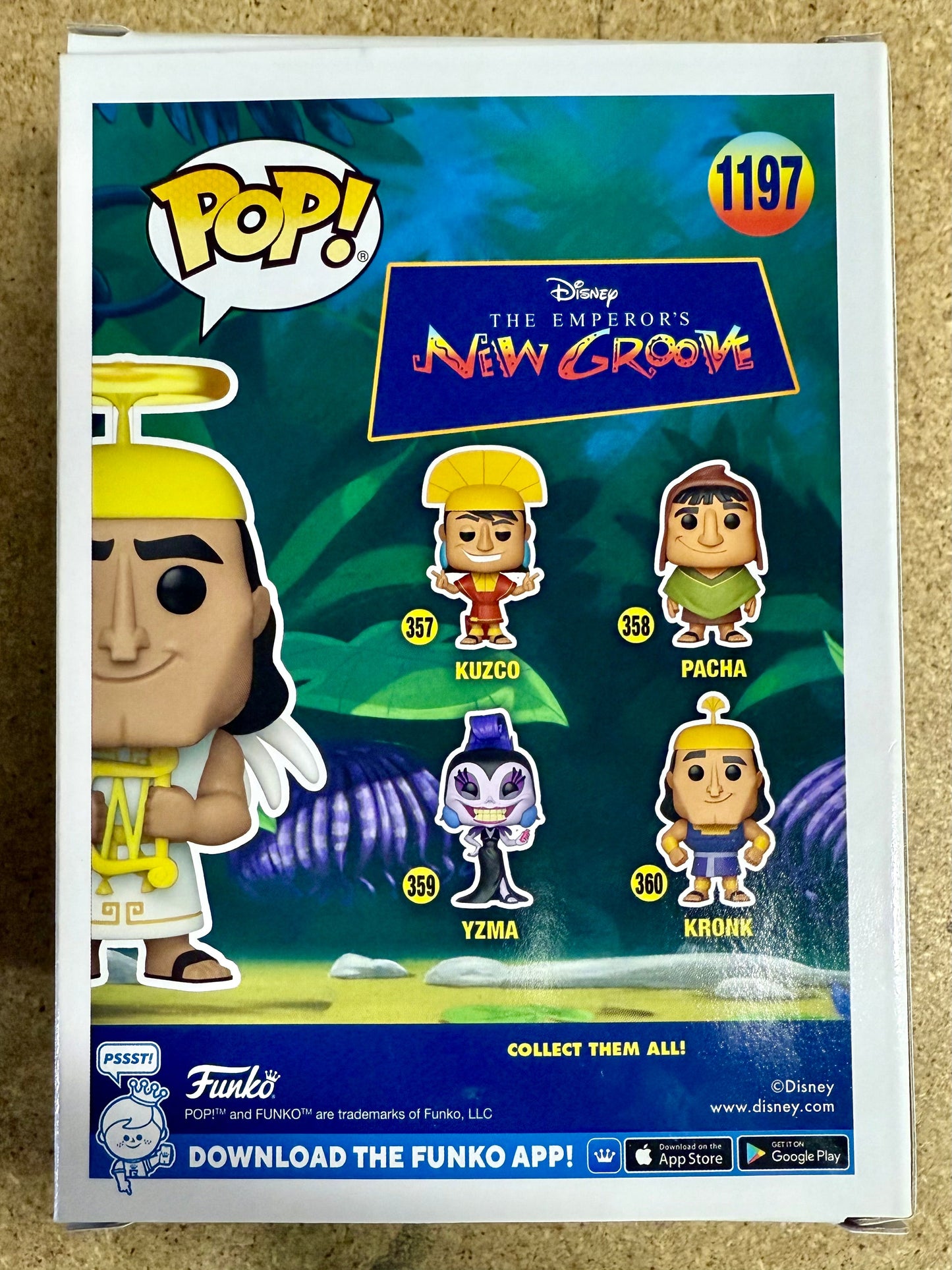 Patrick Warburton Signed Disney Kronk as Angel From The Emperors New Groove Vaulted Funko Pop! #1197 WonderCon 2022 Exclusive With JSA COA