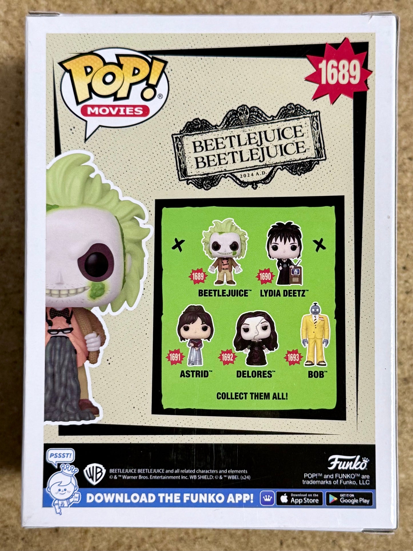 Funko Pop! Movies Chase Beetlejuice Spilling Guts #1689 Beetlejuice 2 2024