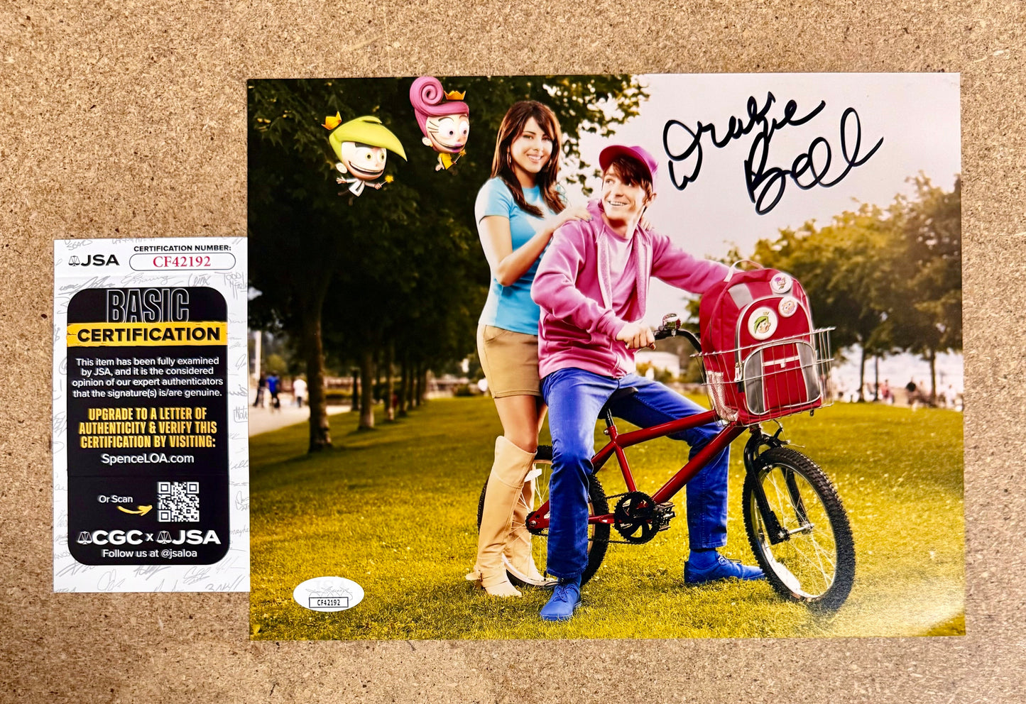 Drake Bell Signed Autographed Fairly Odd Movie: Grow Up Timmy Turner! 8x10 Photo With JSA COA