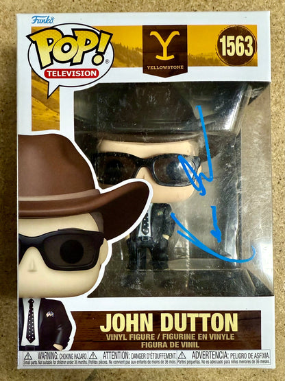 Kevin Costner Signed John Dutton Yellowstone Funko Pop! #1563 With JSA COA